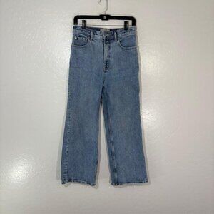 Everlane Jeans Womens 28 The Way High Sailor Crop Straight Leg Stretch Denim